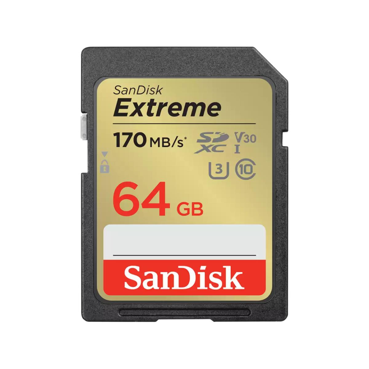 EXTREME 64GB SDXCMEMORY CARD + 1 YEAR RESCUEPRO DELUXE TWIN PACK thumbnail
