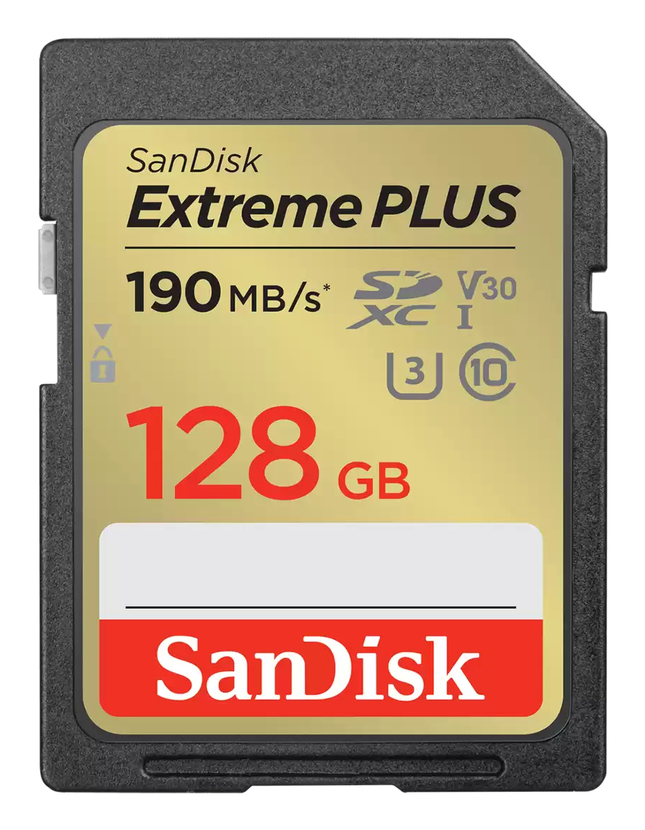EXTREME PLUS 128GB SDXMEMORY CARD + 2 YEARS RESCUEPRO DELUXE thumbnail