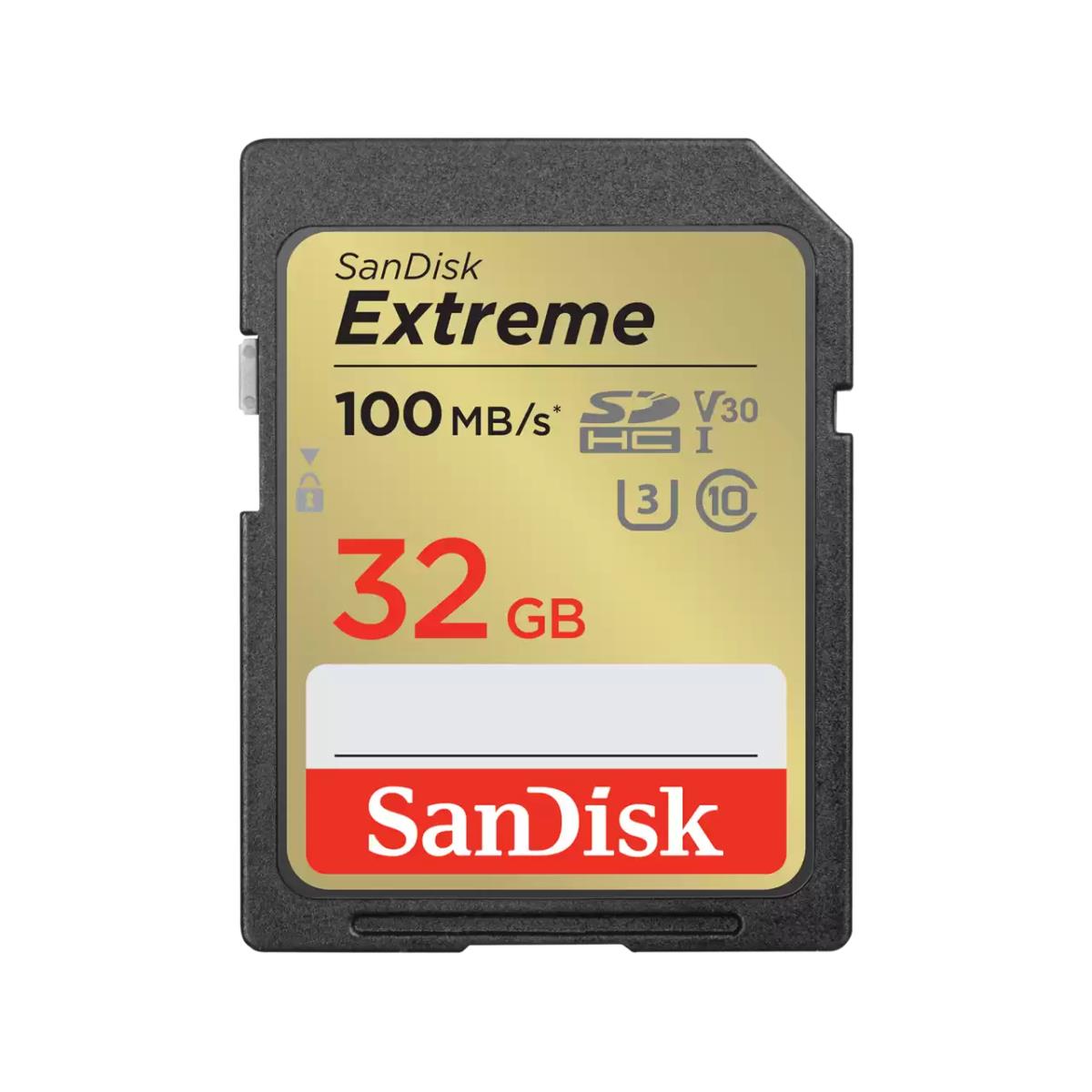 EXTREME 32GBMEMORY CARD UP TO 100MB/S UHSI CLASS 10 U3 V30 thumbnail