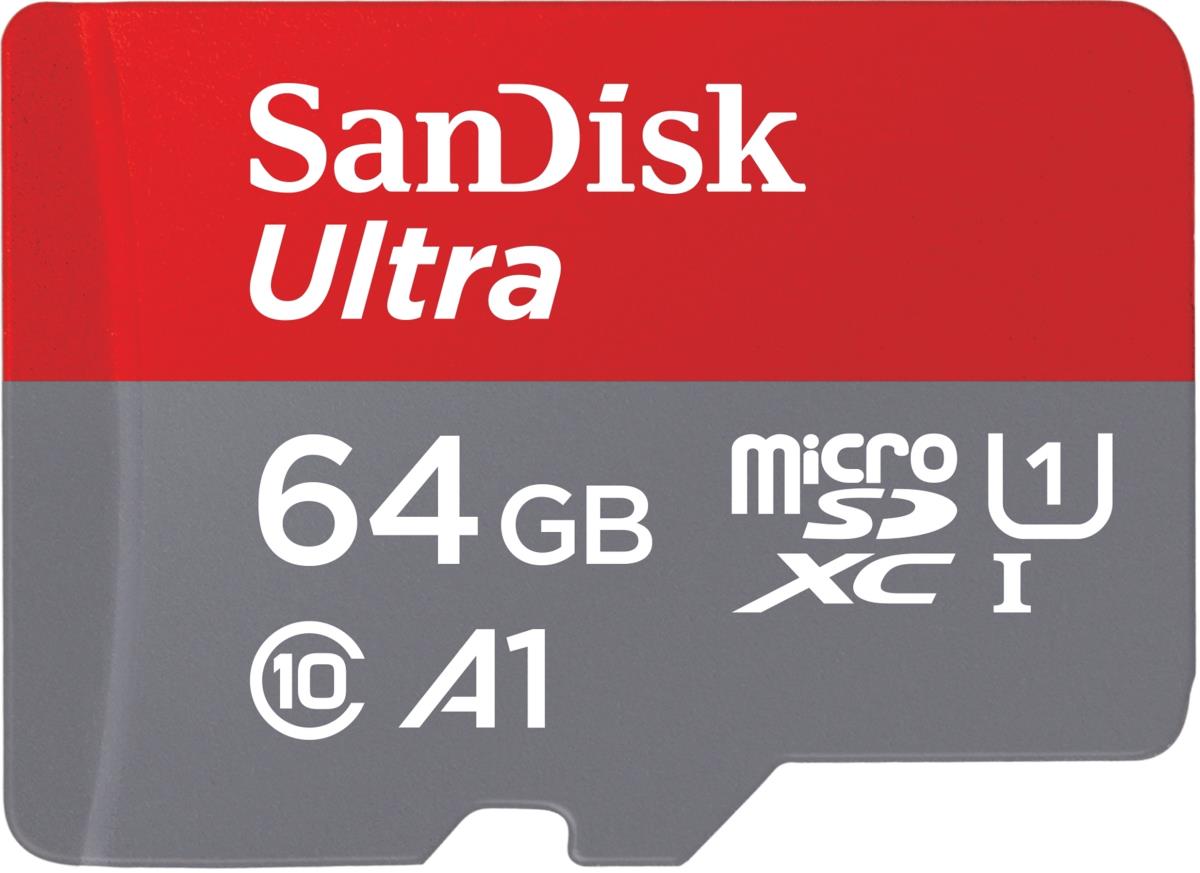 ULTRA MICROSDXC 64GBINC SD ADAPTER 140MB/S  A1 CLASS 10 UHSI  IMAGING PACKAGING thumbnail