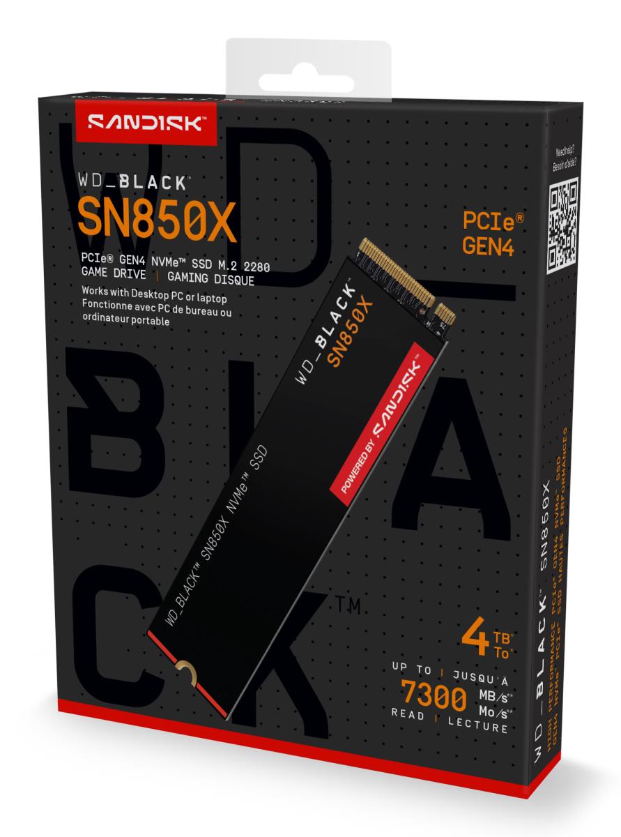 EU Product - WD SSD Black Sn850X NVMe thumbnail