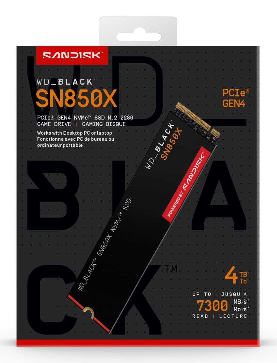 EU Product - WD SSD Black Sn850X NVMe thumbnail