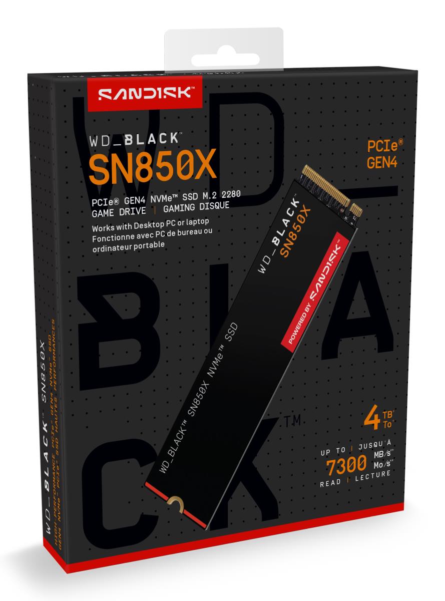 EU Product - WD SSD Black Sn850X NVMe thumbnail