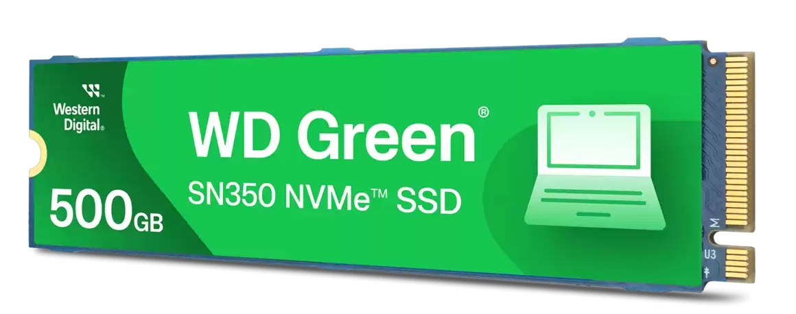EU Product - SSD WD Green  M.2 2280       500GB NVMe  SN350 intern thumbnail