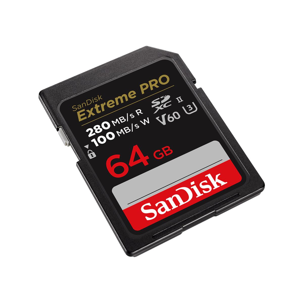 64 GB SDXC CARD SanDisk Extreme PRO UHS-II V60 280/ thumbnail
