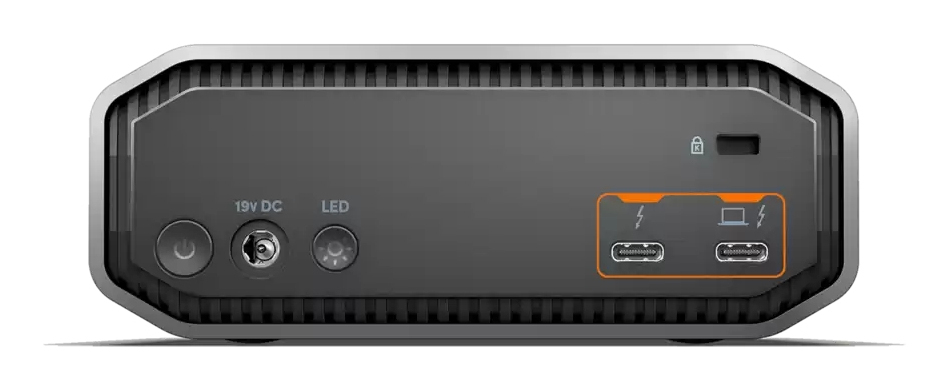 Professional G-DRIVE PROJECT - Hard drive - Enterprise - 8 TB - external (desktop) - USB 3.2 Gen 2 / Thunderbolt 3 (USB-C connector) - 7200 rpm - grey thumbnail