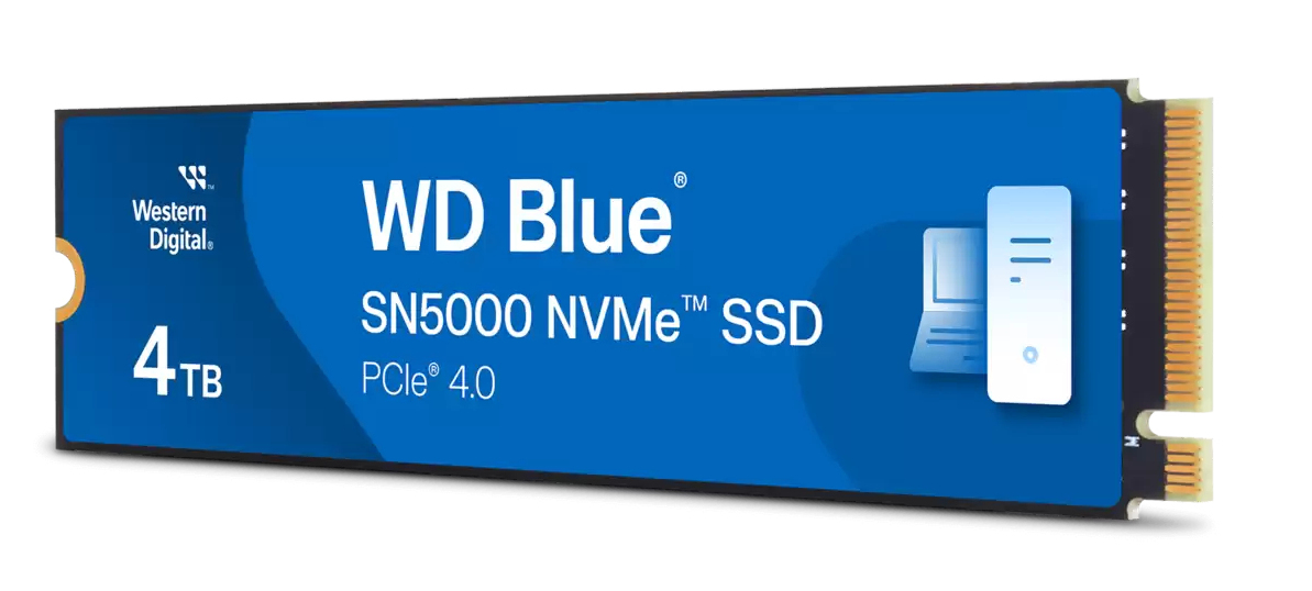 EU Product - WD - Blue SN5000 WDS400T4B0E - SSD - 4 TB - intern - M.2 2280 - PCIe 4.0 x4 (NVMe) 1 TB intern M.2 2280 PCIe 4.0 x4 (NVMe) thumbnail