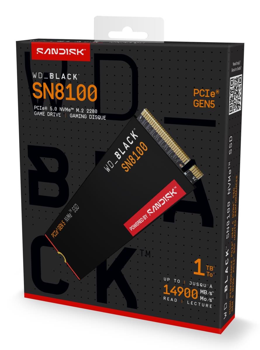 EU Product - SSD WD Black Sn8100 M.2 thumbnail