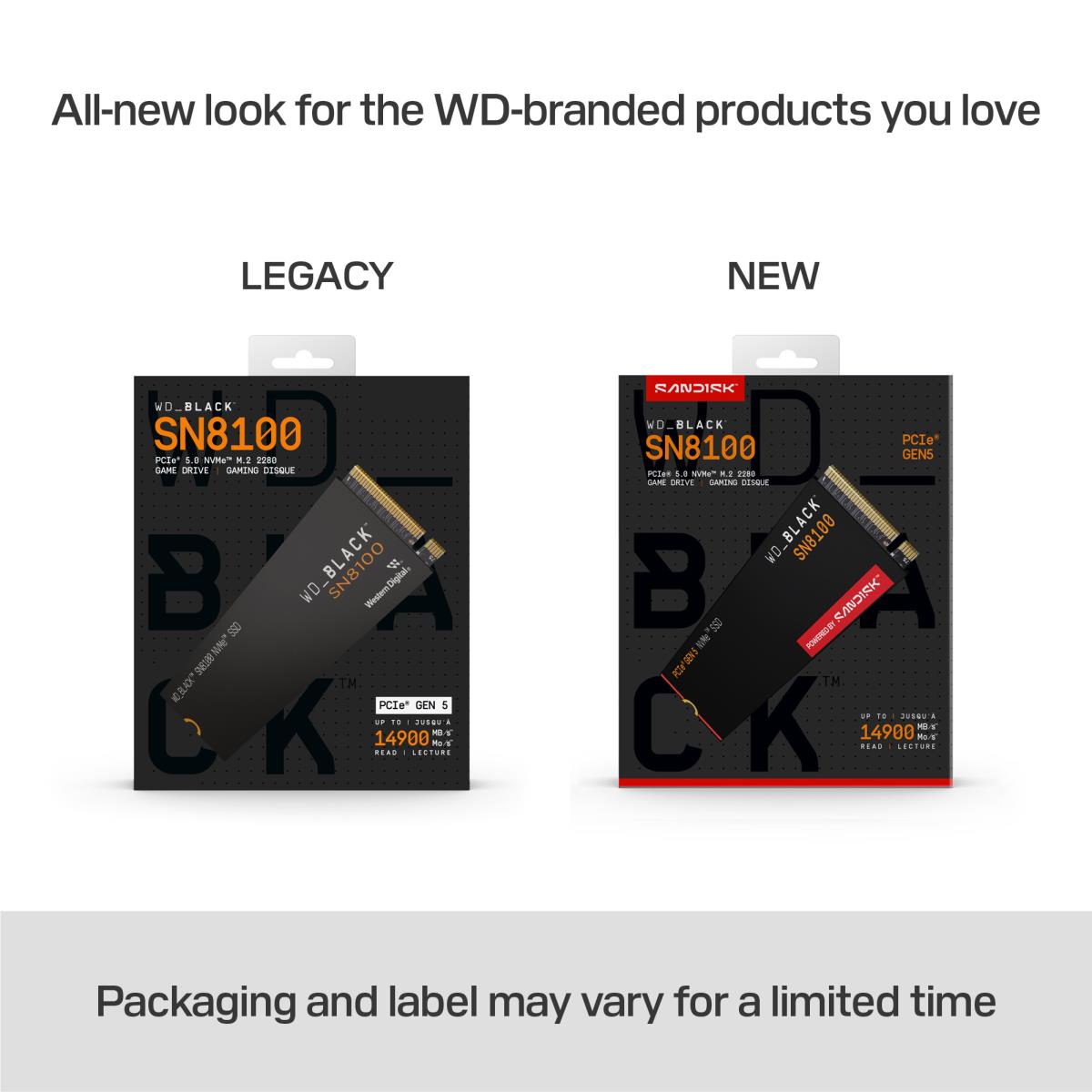 EU Product - SSD WD Black Sn8100 M.2 thumbnail