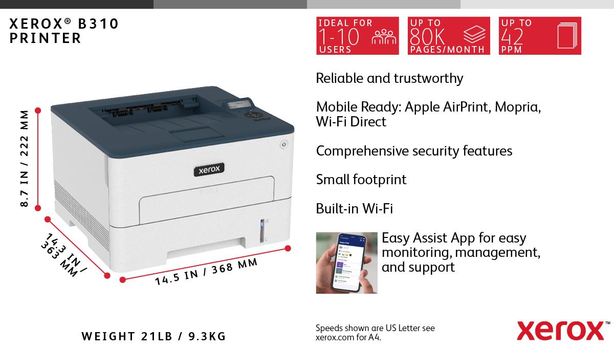 EU Product - B310 mono Printer Drucker Laser - Printer - Laser/Led thumbnail