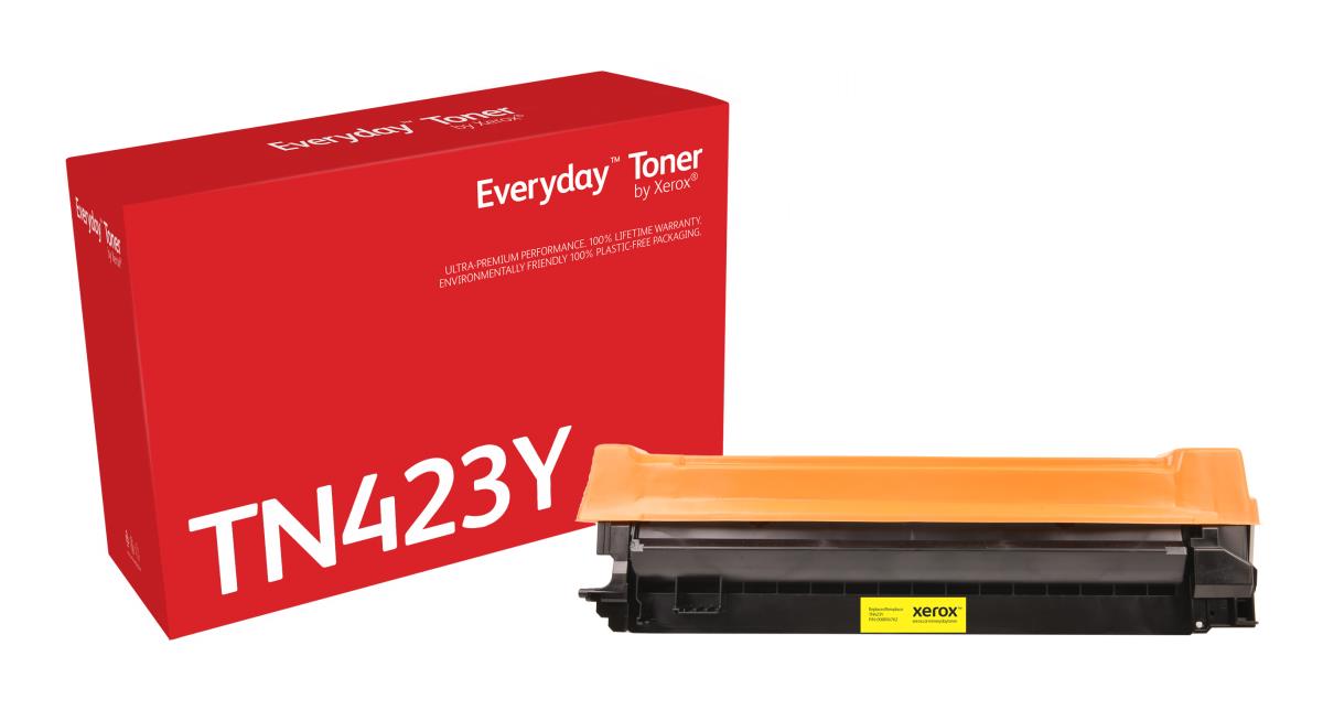 Everyday - High capacity - yellow - compatible - box - toner cartridge (alternative for: Brother TN423Y) - Green World Alliance return programme thumbnail