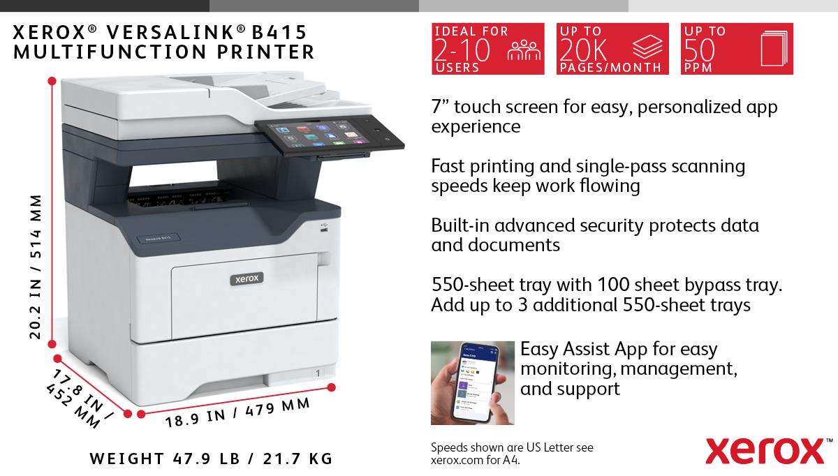 K/Mono multifunction printer with A4 size support thumbnail