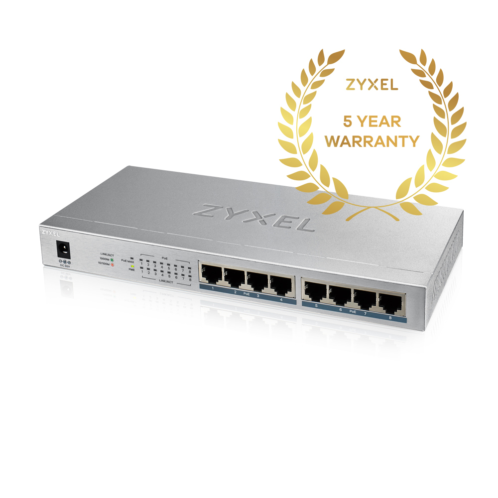 EU Product - GS1008HP - Switch - 8 x/1000 PoE+ - Switch - 1 Gbps thumbnail