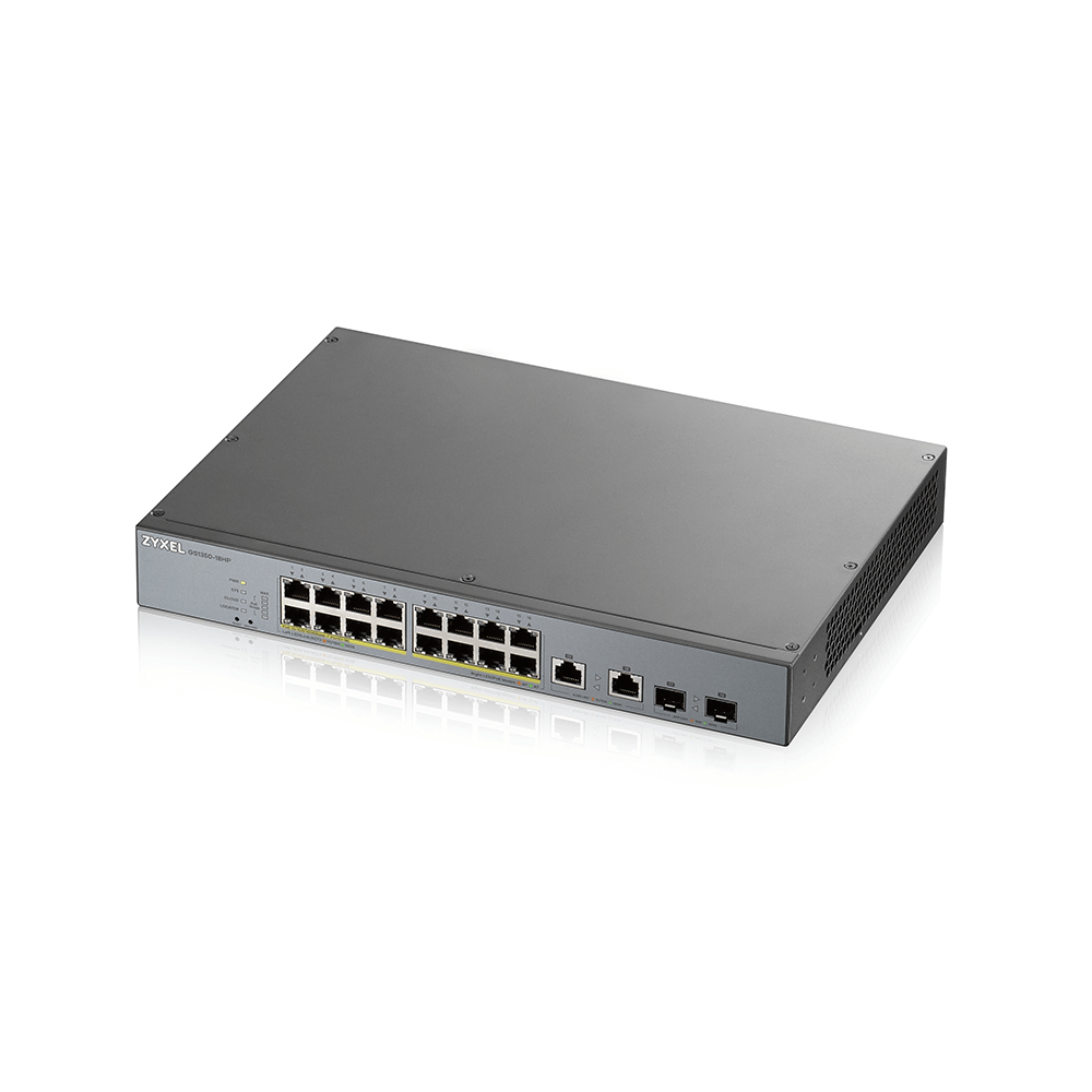 GS1350-18HP 18 Port managed CCTV PoE switch long range 250W  (1 year NCC Pro pack license bundled) thumbnail