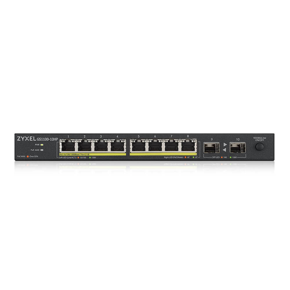 EU Product - PoE+ Switch GS1100-10HP v2 - Switch - Fiber Optic thumbnail