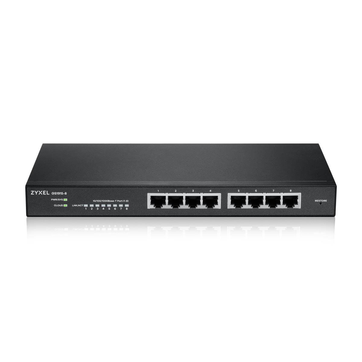 EU Product - GS1915-8 Smart Switch NebulaFlex - Switch - Copper Wire thumbnail