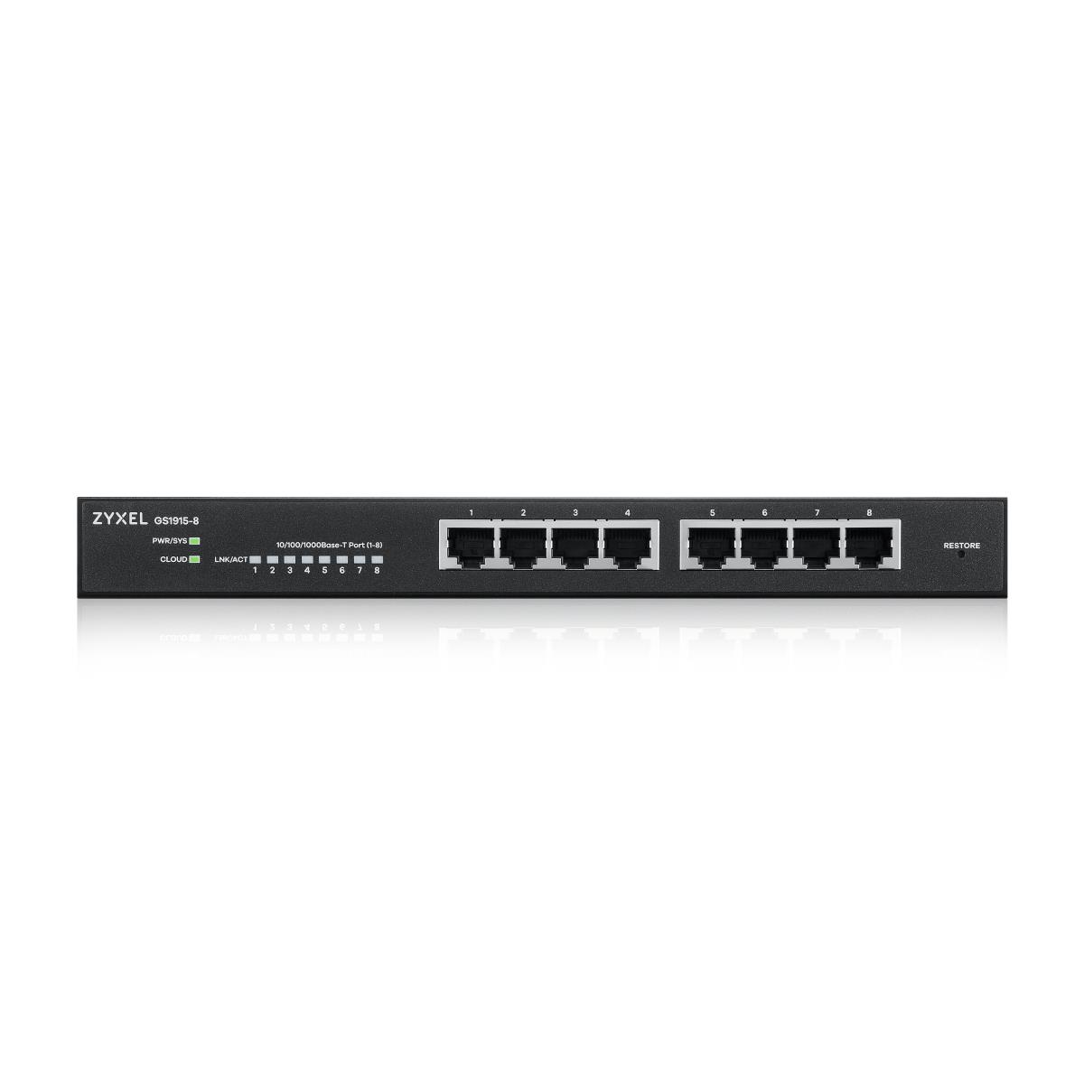 EU Product - GS1915-8 Smart Switch NebulaFlex - Switch - Copper Wire thumbnail