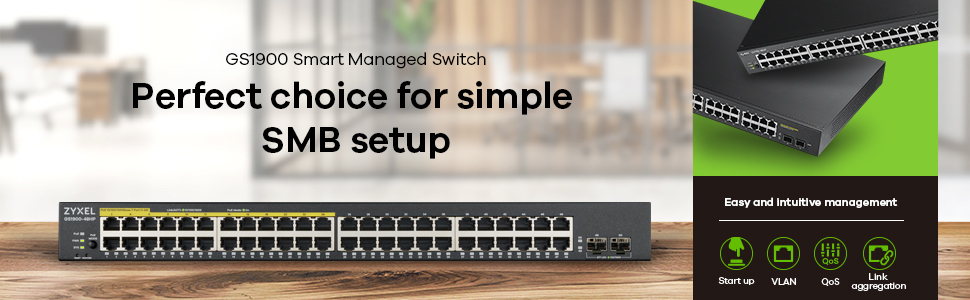 EU Product - Smart Switch 48x Port GbE L2,rackmount thumbnail
