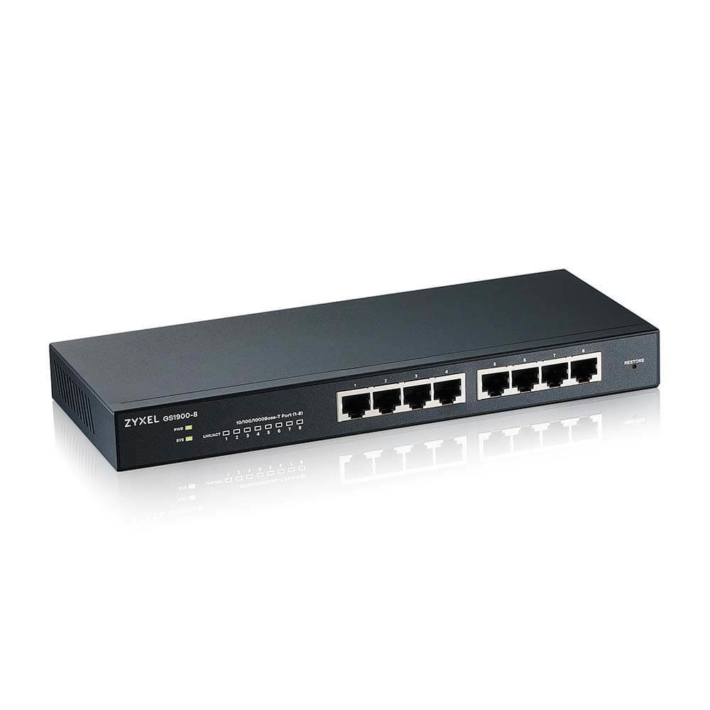 EU Product - Switch  8x GbE GS1900-8  smart switch,desktop,fanless thumbnail