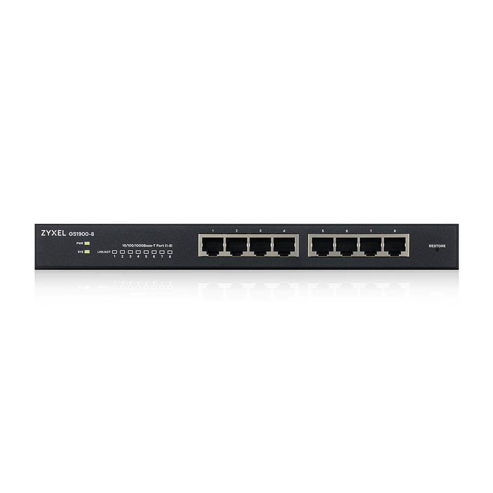EU Product - Switch  8x GbE GS1900-8  smart switch,desktop,fanless thumbnail