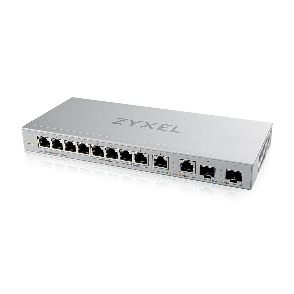 EU Product - XGS1010-12 - v2 - Switch - managed - 8 x/1000+ 2 100/1000/2.5G+ 2 1 - Switch - 1 Gbps thumbnail