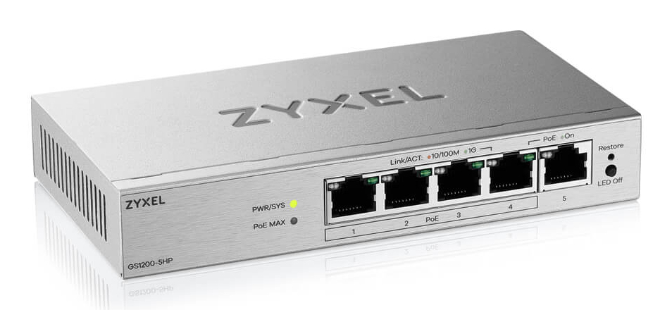 EU Product - GS1200-5HP v3 PoE+ - Switch - Switch - 1 Gbps thumbnail