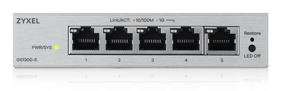 EU Product - GS1200 Series GS1200-5 - Switch - intelligente - 5 x - Switch - 1 Gbps thumbnail