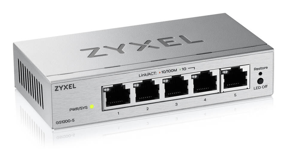 EU Product - GS1200 Series GS1200-5 - Switch - intelligente - 5 x - Switch - 1 Gbps thumbnail