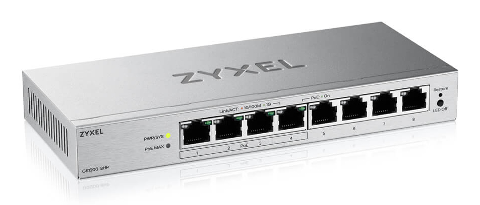 EU Product - GS1200-8HP v3 PoE+ - Switch - Switch - 1 Gbps thumbnail