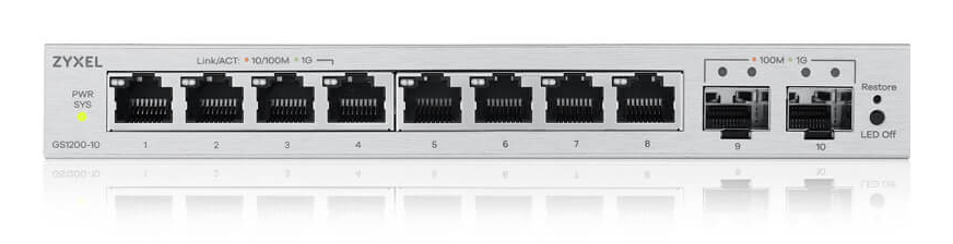 EU Product - GS1200-10 v3 2 x SFP web smart - Switch - Switch - 1 Gbps thumbnail
