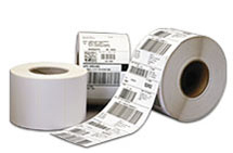 Printer Labels Direct Thermal Quad Pk 4.0in X 1.0in / 5in Od (633808402754) thumbnail