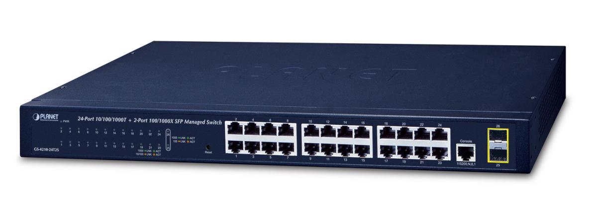 EU Product - PLANET 24-Port Layer 2 Managed Gigabit Ethernet Switch + thumbnail