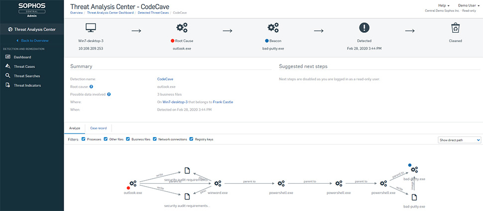 Sophos Central Intercept X Advanced for Server - 1-9 servers - 60 MOS thumbnail