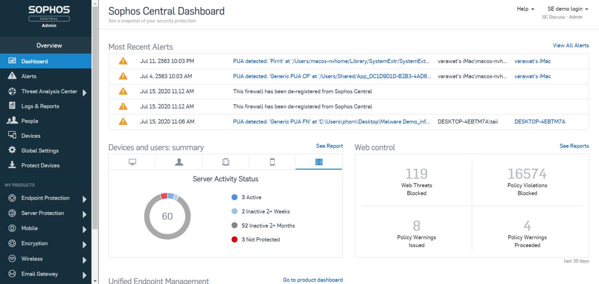 Sophos Central Intercept X Advanced for Server - 10-24 servers - 60 MOS thumbnail