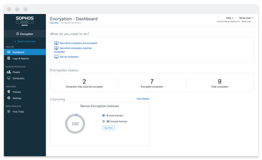 EU Product - Sophos Central Intercept X Advanced Antivirus security Government (GOV) 1 license(s) thumbnail