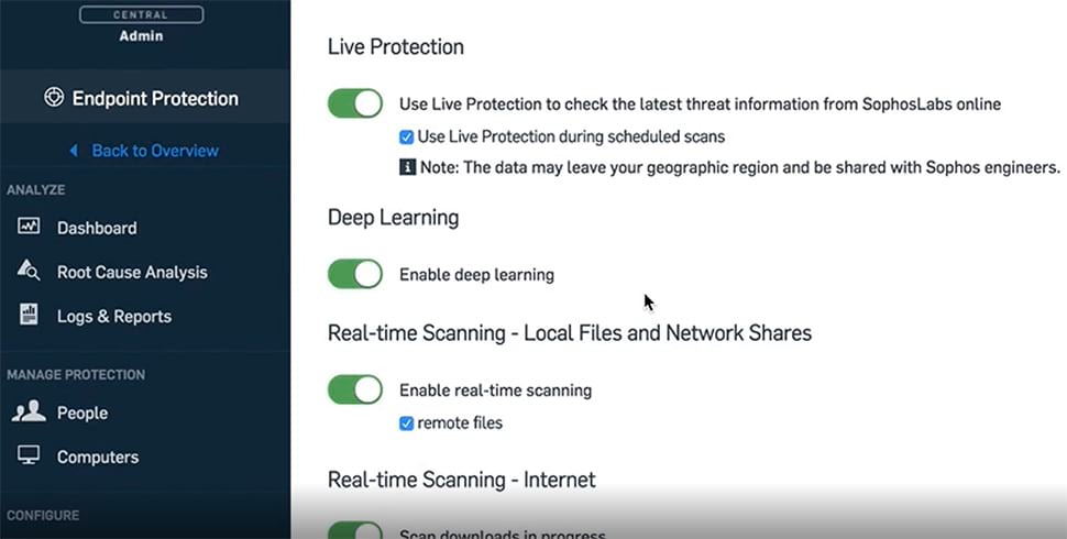 EU Product - Sophos Central Intercept X Advanced Antivirus security 1 license(s) thumbnail
