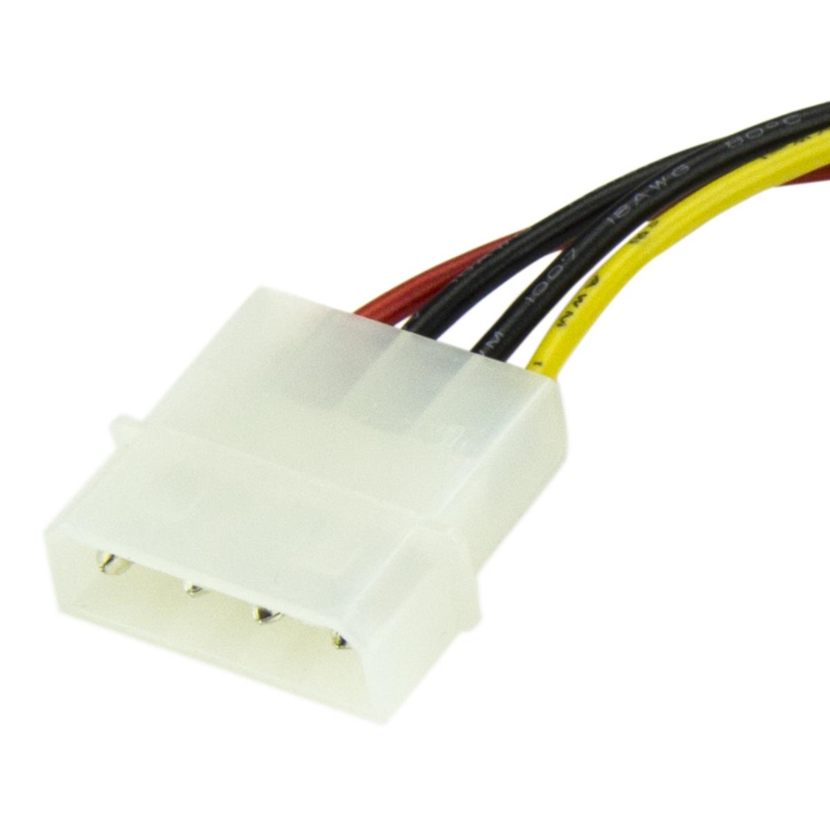 6IN 4 PIN MOLEX TO SATA POWER thumbnail