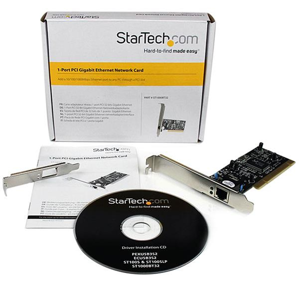 Network Adapter 10/100/1000mbps Autosensing 32bit PCI Ethernet thumbnail
