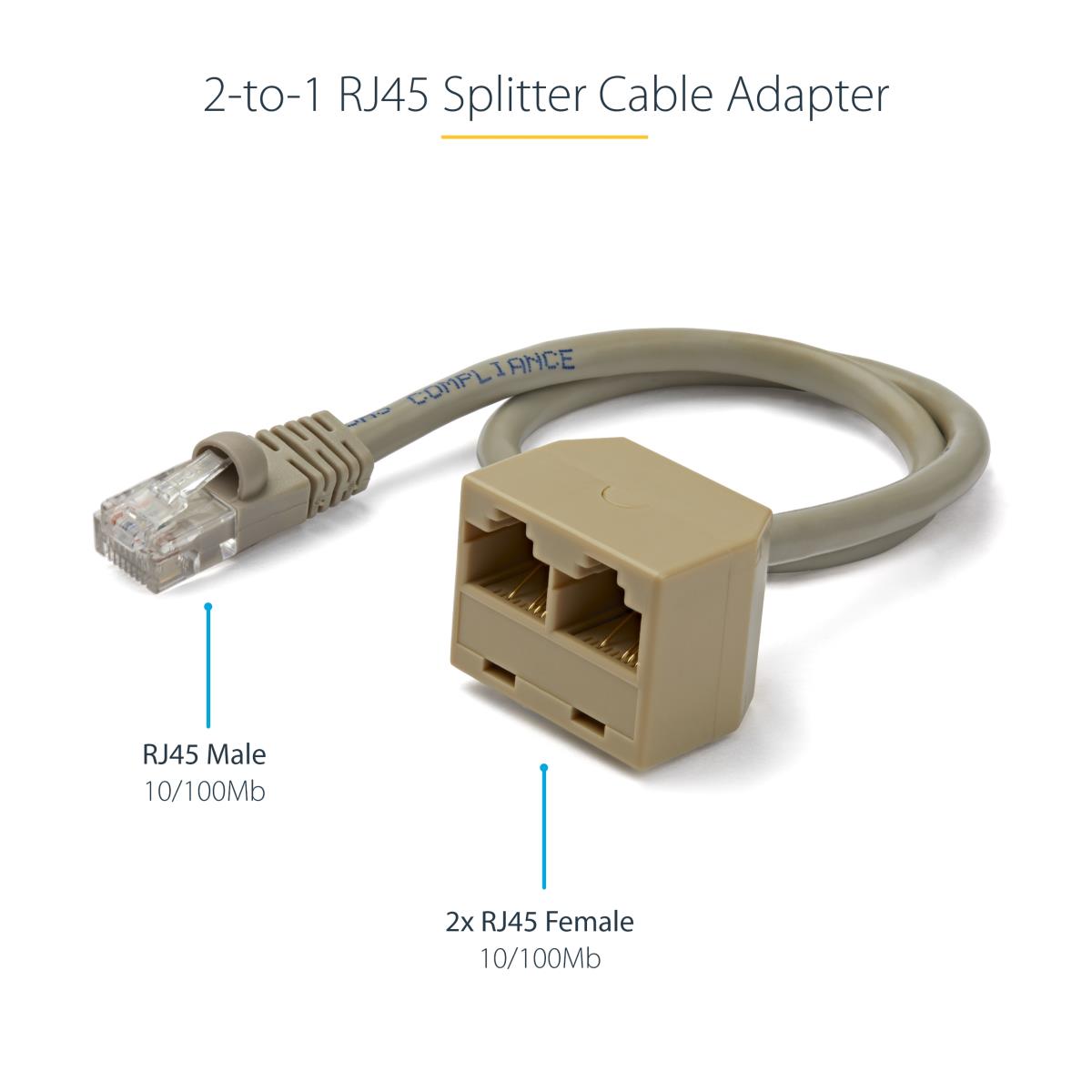 2-TO-1 RJ45 SPLITTER CABLE thumbnail