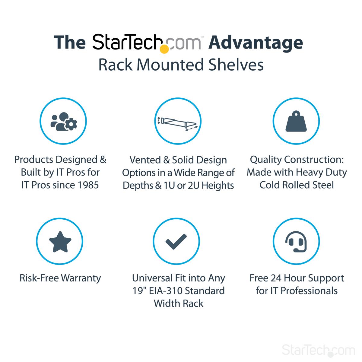 2U SERVER RACK SHELF UNIVERSAL thumbnail