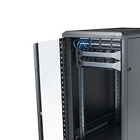 22U Server Rack Cabinet with secure locking door - 4 Post Adjustable Depth (5.5