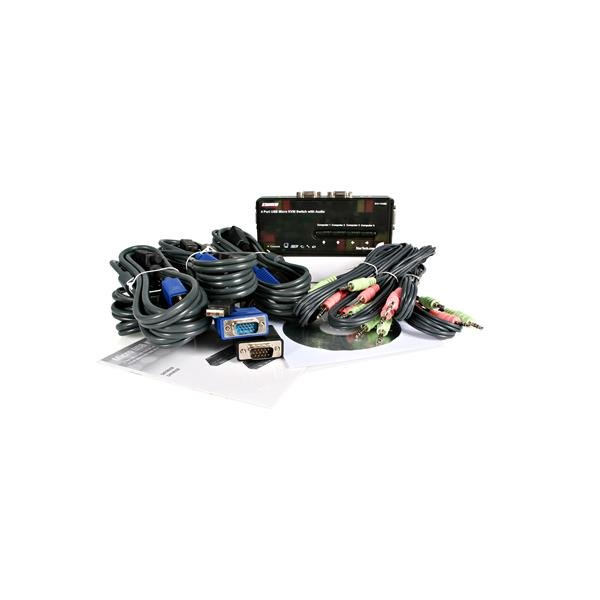 4 PORT BLACK USB KVM SWITCH KIT thumbnail