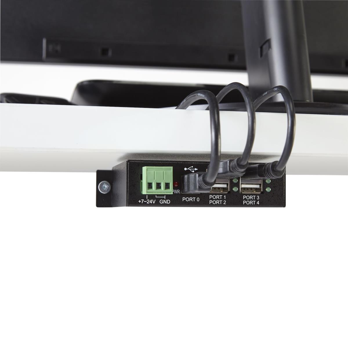 4 PORT USB 2.0 HUB METAL TAA thumbnail