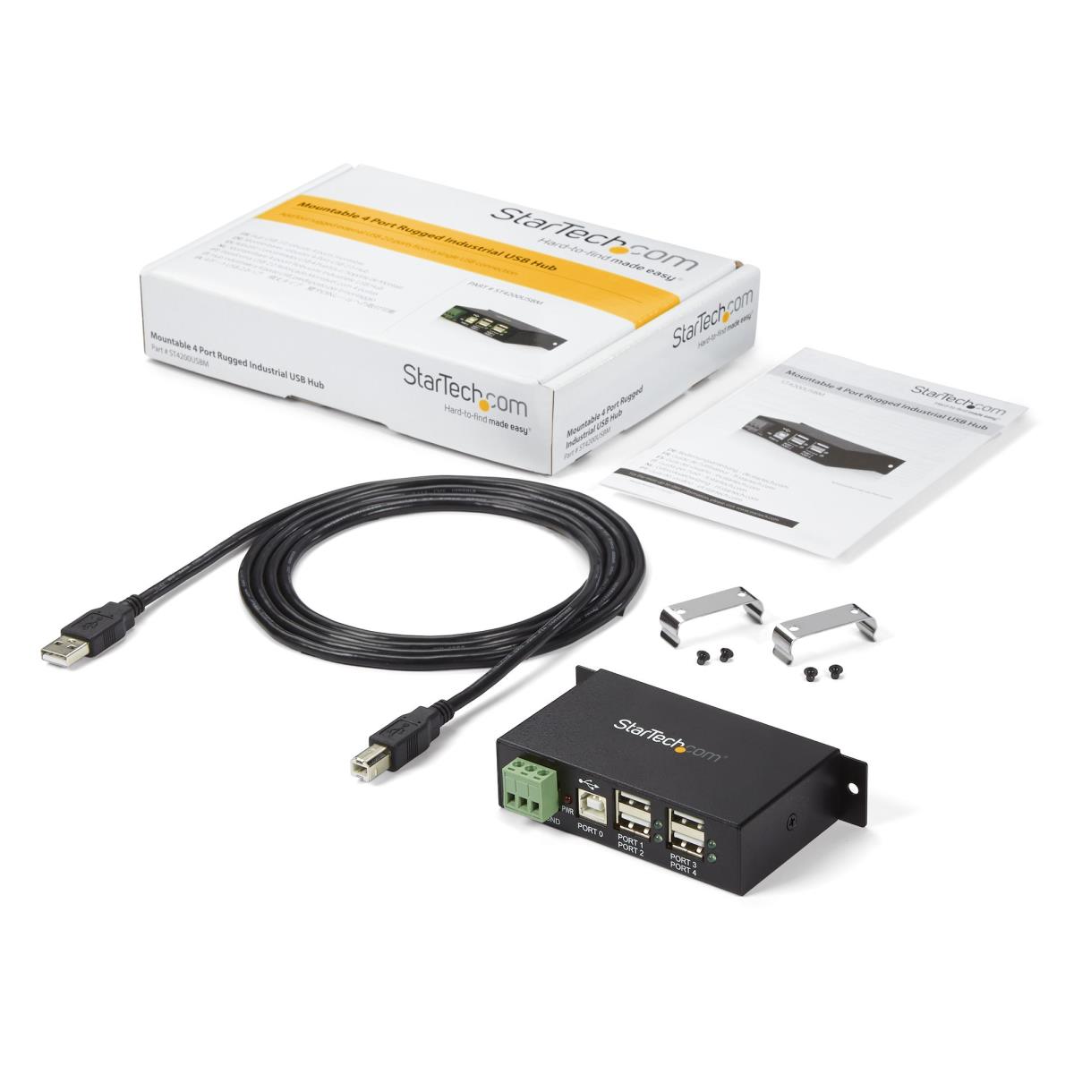 4 PORT USB 2.0 HUB METAL TAA thumbnail