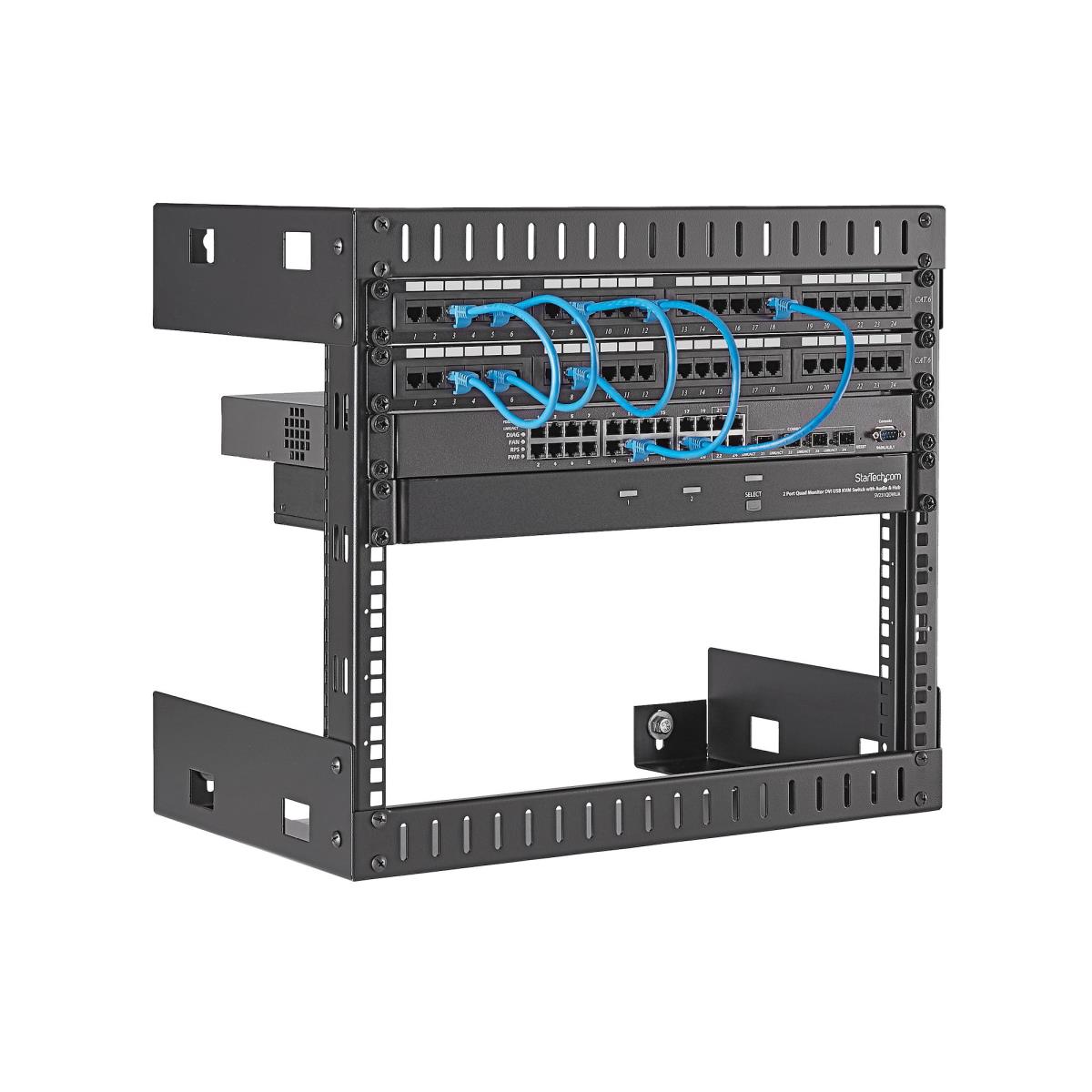 8U WALL MOUNT PATCH PANEL RACK thumbnail