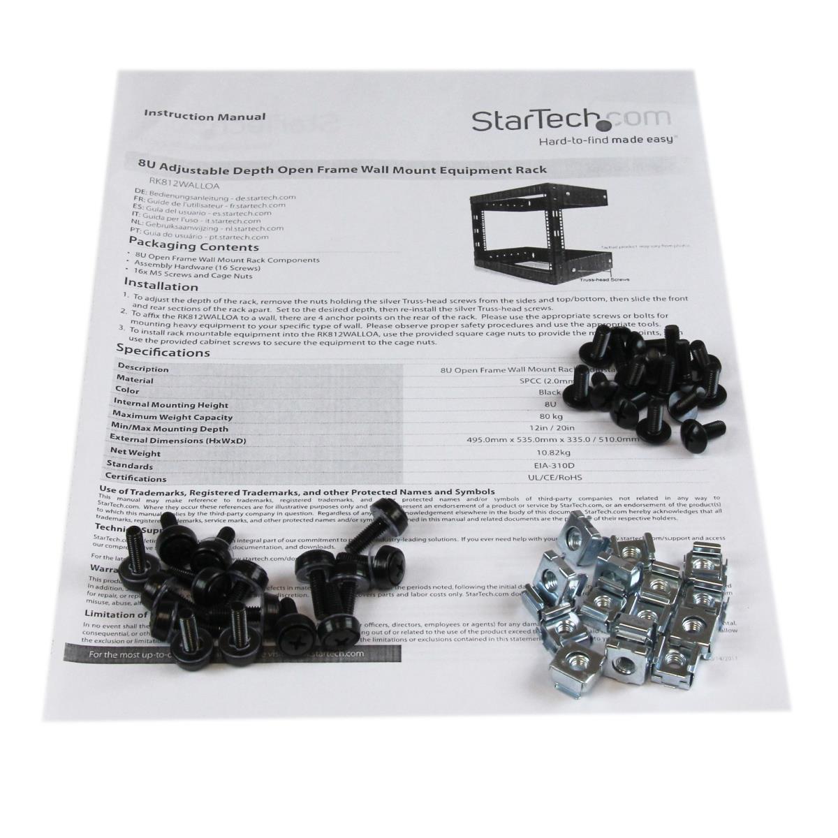8U WALL MOUNT PATCH PANEL RACK thumbnail