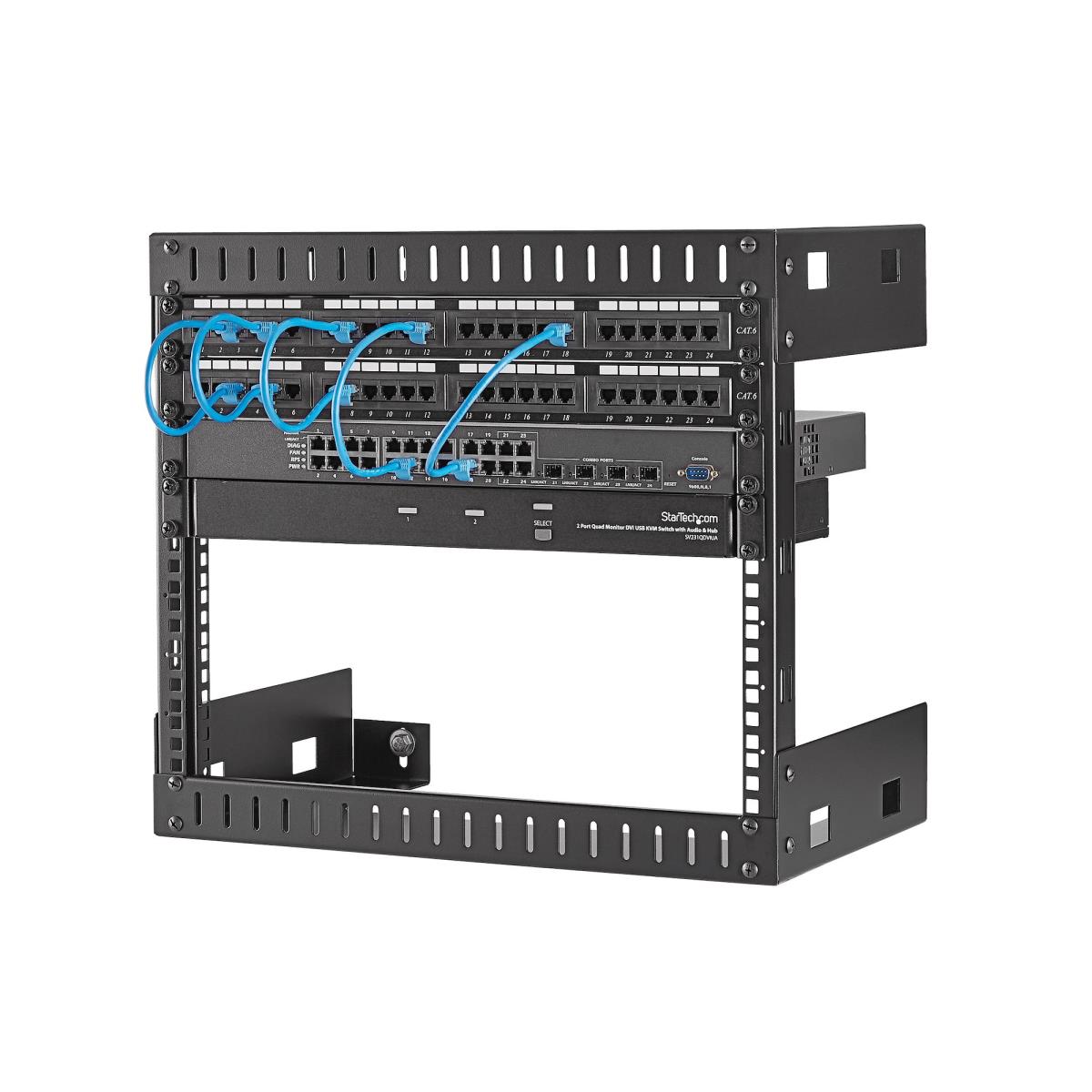8U WALL MOUNT PATCH PANEL RACK thumbnail