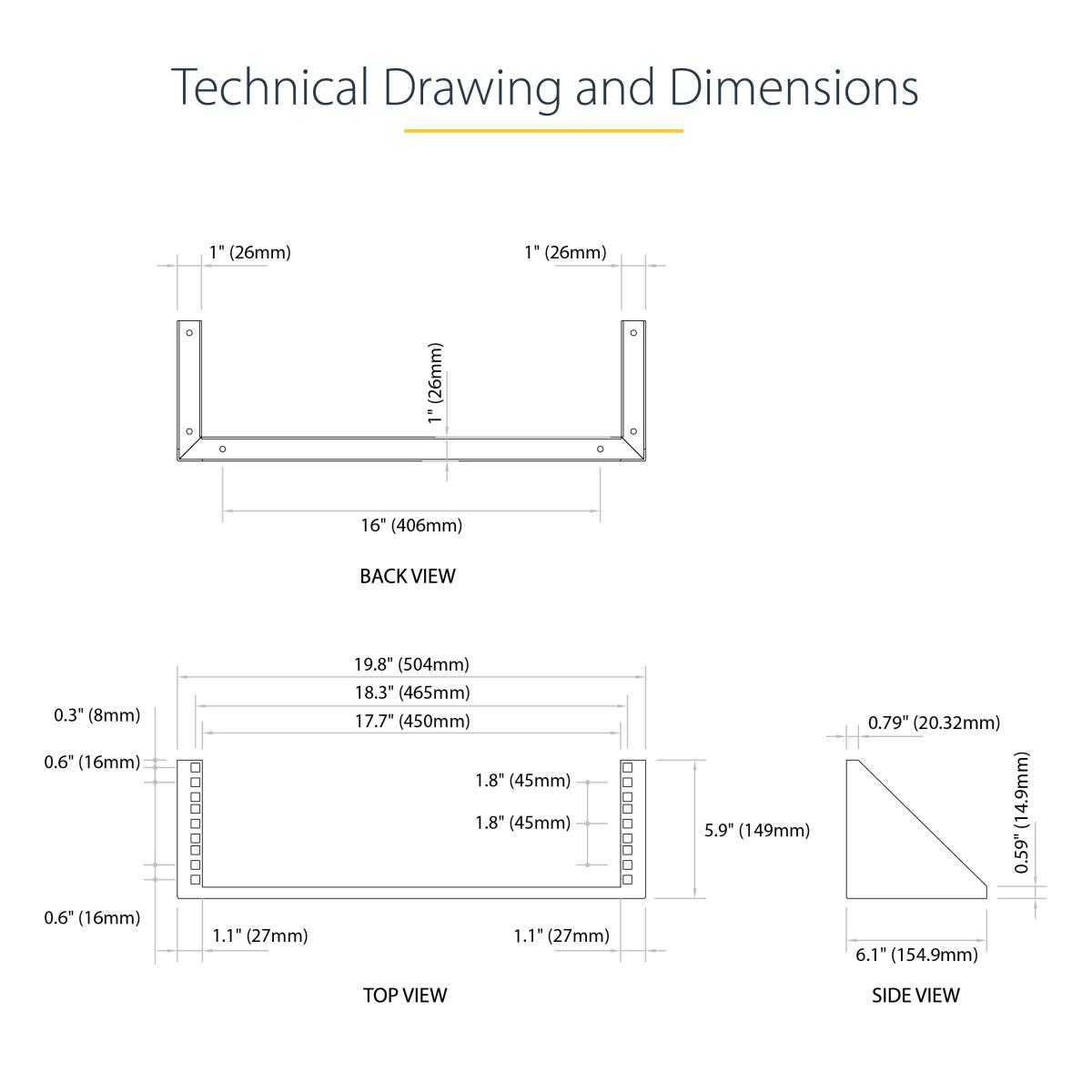 WALL MOUNT PATCH PANEL BRACKET thumbnail