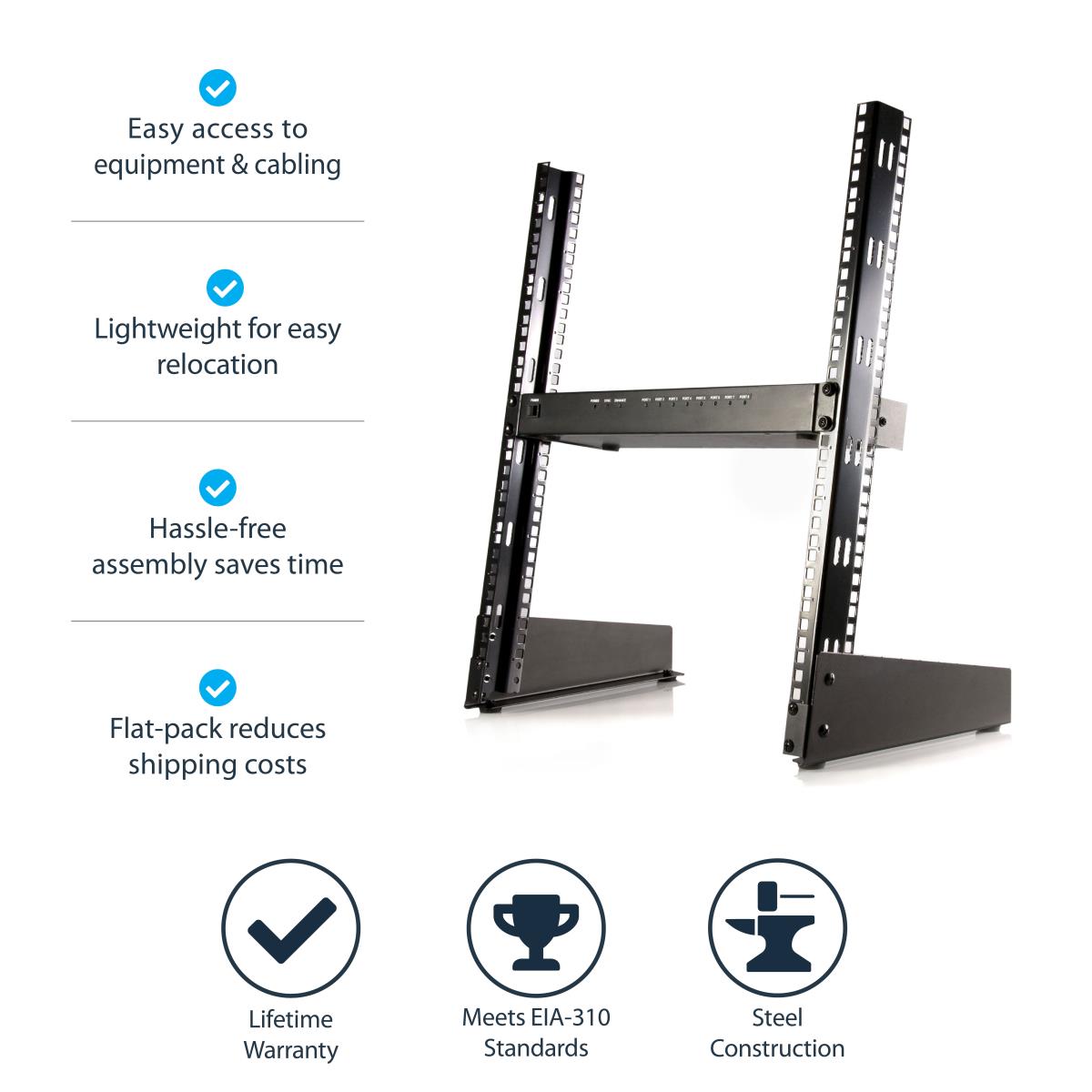 12U OPEN FRAME SERVER RACK thumbnail
