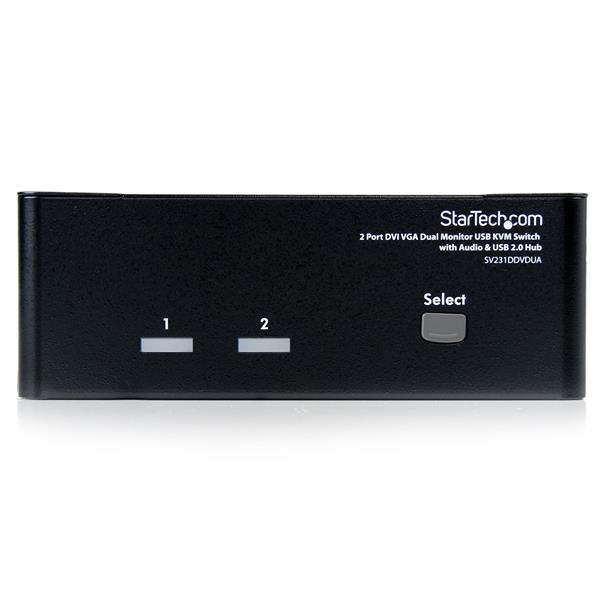 2 PORT DVI VGA DUAL MONITOR KVM thumbnail